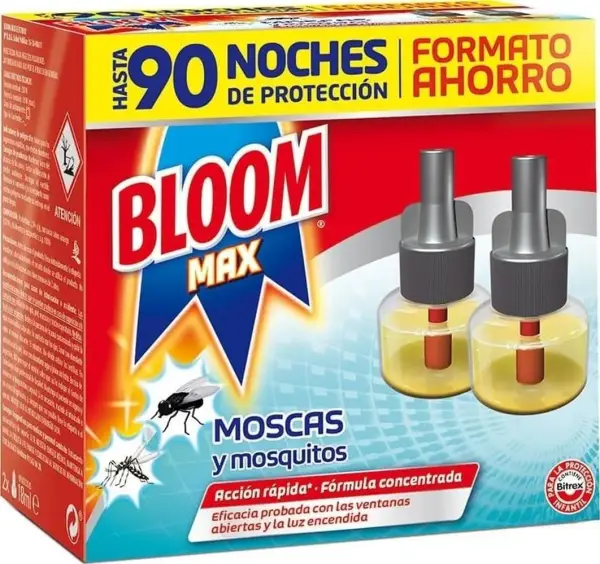 Bloom Max Eléctrico Líquido Recambio Doble Bloom Max Eléctrico Líquido Recambio Doble