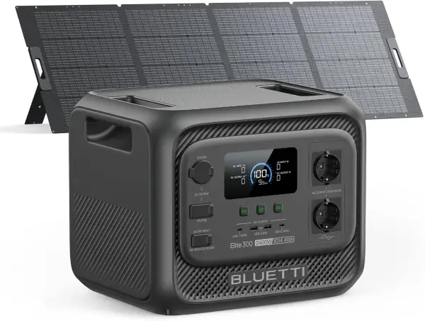 BLUETTI Elite 300 con Panel Solar de 350W BLUETTI Elite 300 con Panel Solar de 350W