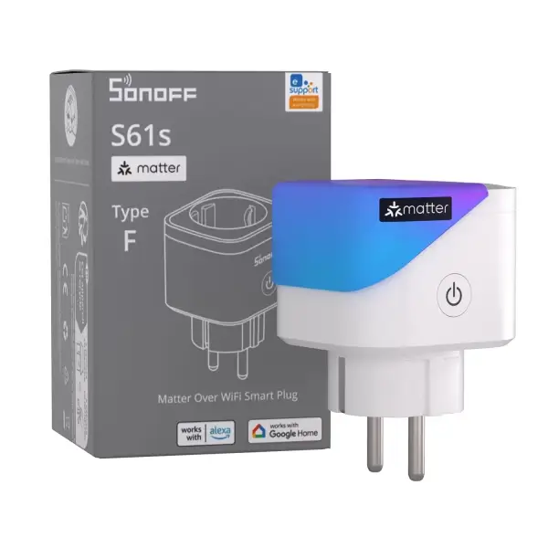 Enchufe inteligente SONOFF S61s WiFi de 16A Enchufe inteligente SONOFF S61s WiFi de 16A