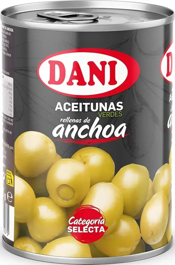 Aceitunas Extra Grandes rellenas de Anchoa 350 gr. Aceitunas Extra Grandes rellenas de Anchoa 350 gr.