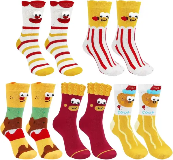 5 pares de calcetines Sushi Donut Gourmet 5 pares de calcetines Sushi Donut Gourmet