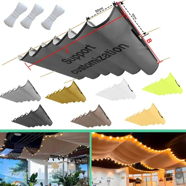 Toldo vela solar retráctil 100x300 cm Toldo vela solar retráctil 100x300 cm