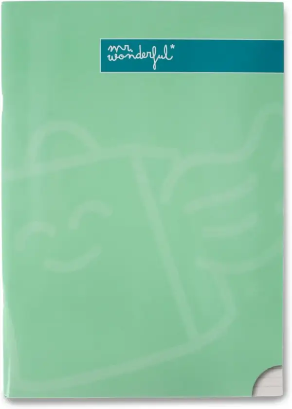 Libreta A4 Mr. Wonderful Verde Libreta A4 Mr. Wonderful Verde