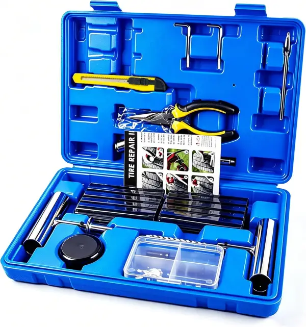 Kit de Reparación de Neumáticos de 68 Piezas Kit de Reparación de Neumáticos de 68 Piezas