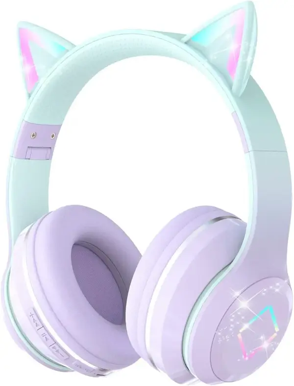 Auriculares Bluetooth para Niños con Luz LED Auriculares Auriculares Bluetooth para Niños con Luz LED Auriculares