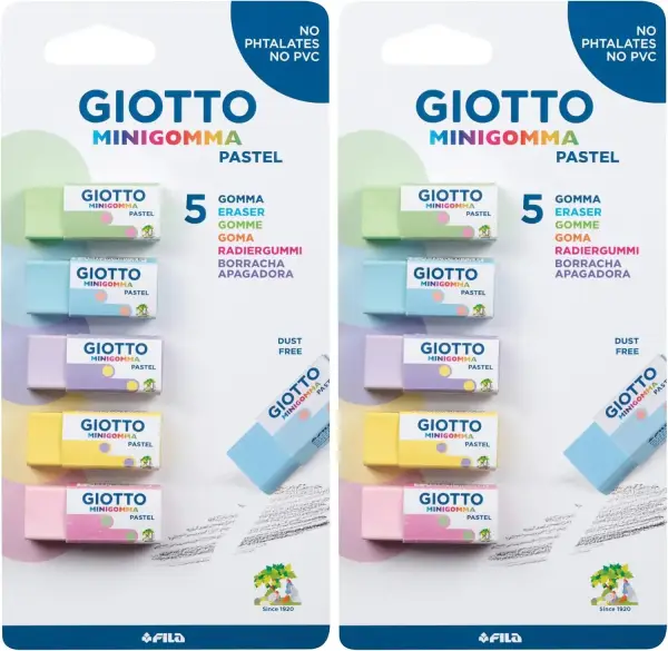 10 Mini Gommas Pastel Giotto 10 Mini Gommas Pastel Giotto