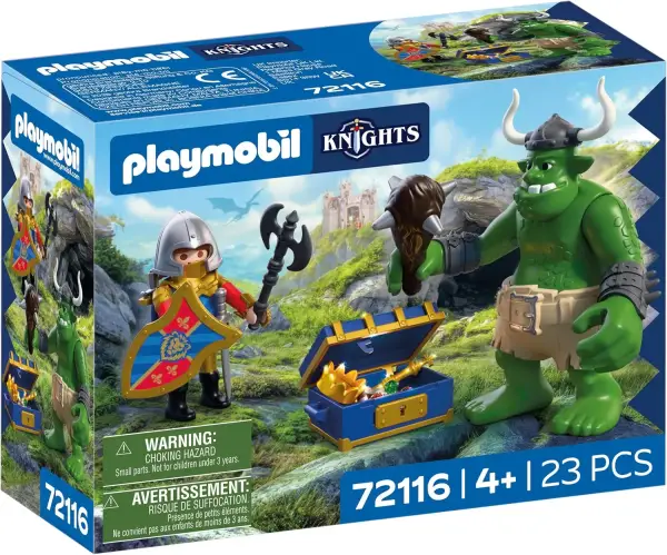 PLAYMOBIL Knights Troll con Tesoro de Caballero León PLAYMOBIL Knights Troll con Tesoro de Caballero León