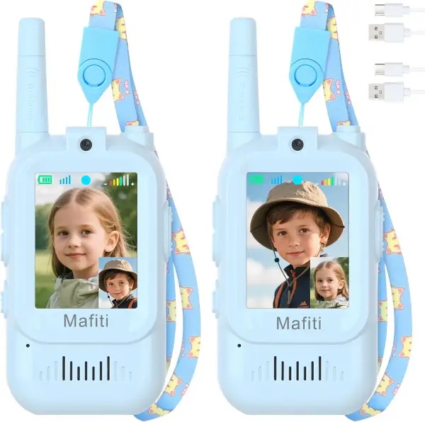 Walkie Talkies con Videollamada para Niños 3-8 Años Recargables Walkie Talkies con Videollamada para Niños 3-8 Años Recargables
