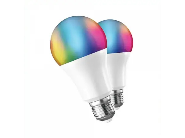 2 bombillas inteligentes E27 800lm 9W RGB+CCT 2 bombillas inteligentes E27 800lm 9W RGB+CCT