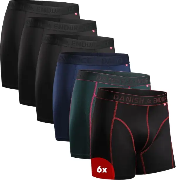 6 calzoncillos Boxer Deportivos DANISH ENDURANCE 6 calzoncillos Boxer Deportivos DANISH ENDURANCE