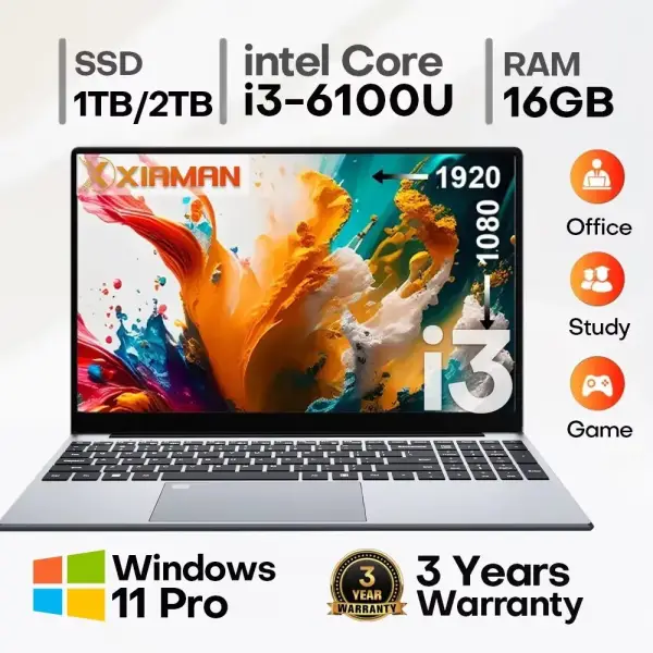Portátil de 15.6" Intel Core I3 16GB + 256GB Portátil de 15.6" Intel Core I3 16GB + 256GB