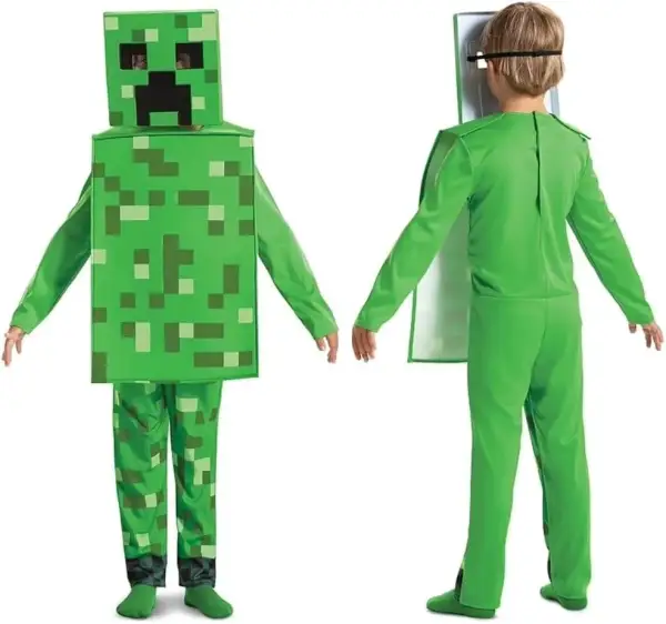 Disfraz Infantil de Creeper de Minecraft Disfraz Infantil de Creeper de Minecraft