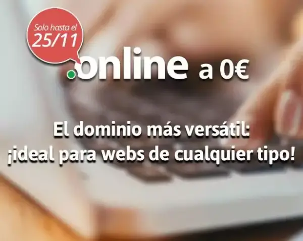 Dominio .online GRATIS en Nominalia con alojamiento web Dominio .online GRATIS en Nominalia con alojamiento web