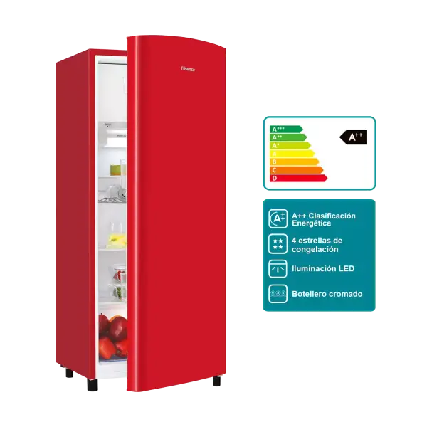 Frigorífico Una puerta Hisense A++ RR220D4AR2 Frigorífico Una puerta Hisense A++ RR220D4AR2