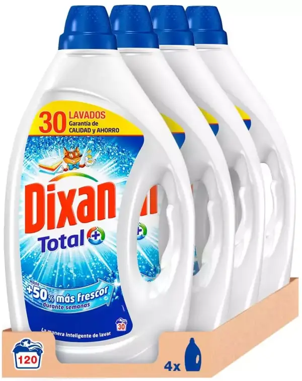 120 Lavados Detergente Líquido Dixan Total 120 Lavados Detergente Líquido Dixan Total