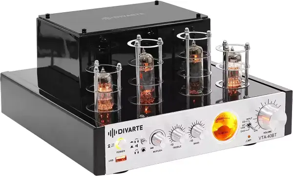 Amplificador estéreo a Válvulas Divarte VTA-40 BT Amplificador estéreo a Válvulas Divarte VTA-40 BT