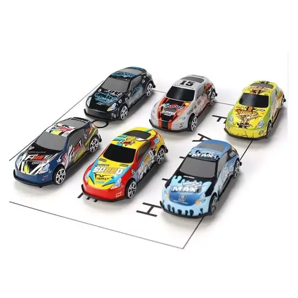 Pack de 6 Coches de Carrera de Hierro Pack de 6 Coches de Carrera de Hierro