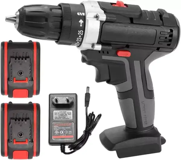 Taladro atornillador 36V 1450RPM con 2 baterías Geevorks Taladro atornillador 36V 1450RPM con 2 baterías Geevorks