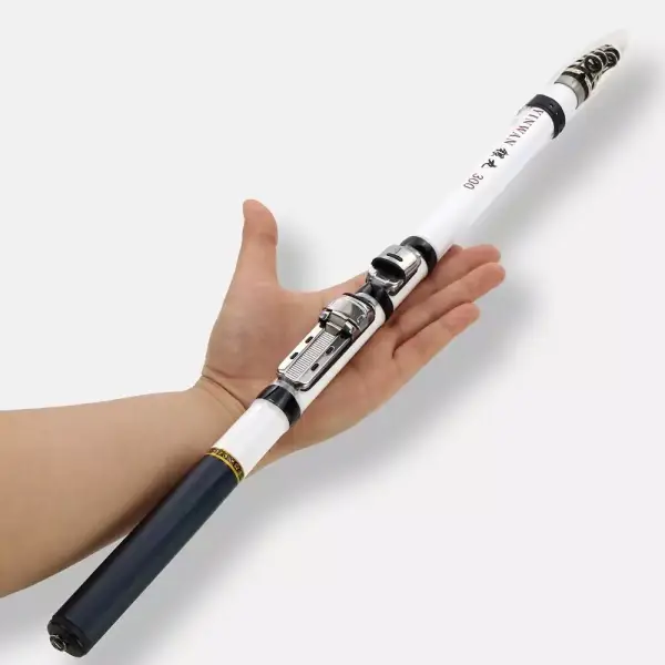 Caña de pescar telescópica de fibra de carbono 1,5M Caña de pescar telescópica de fibra de carbono 1,5M