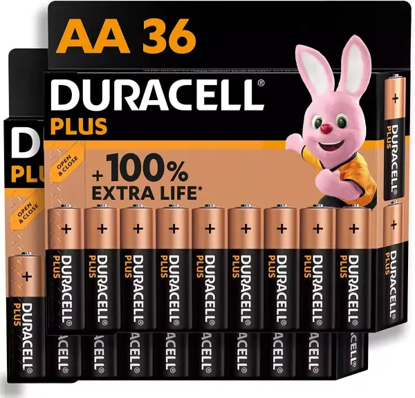 Pack 36 Pilas Duracell AA Plus Pack 36 Pilas Duracell AA Plus
