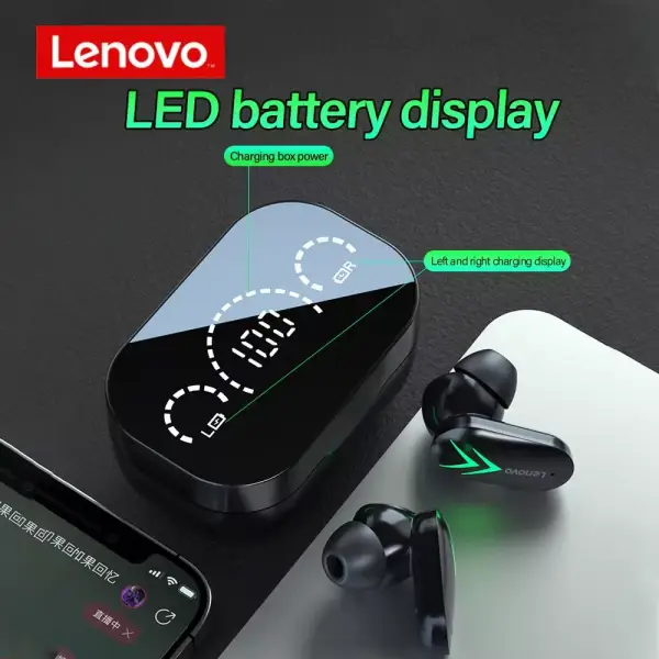 Lenovo miniauriculares inalámbricos XT82 con Bluetooth Lenovo miniauriculares inalámbricos XT82 con Bluetooth