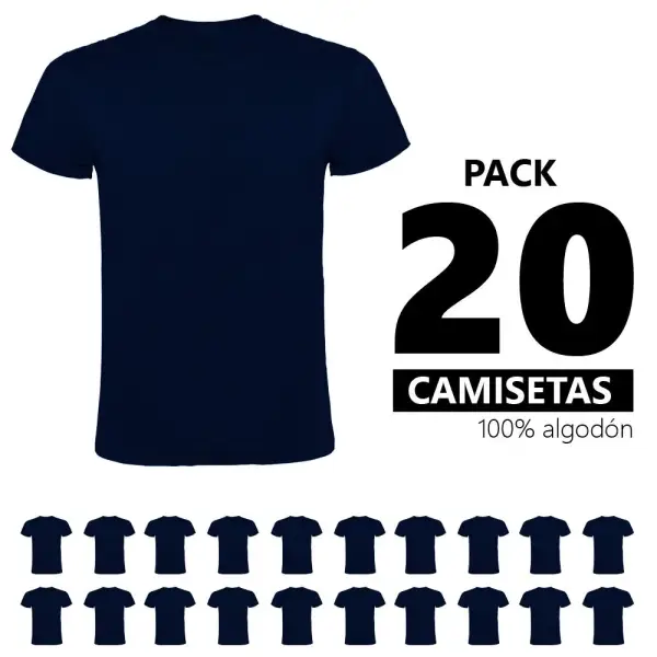 Pack de 20 Camisetas de Algodón Pack de 20 Camisetas de Algodón