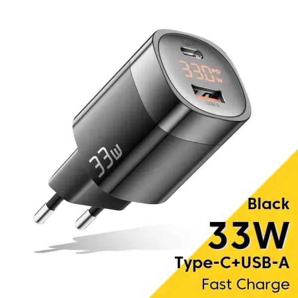 Cargador Rápido USB y USB-C Essager 33W Cargador Rápido USB y USB-C Essager 33W