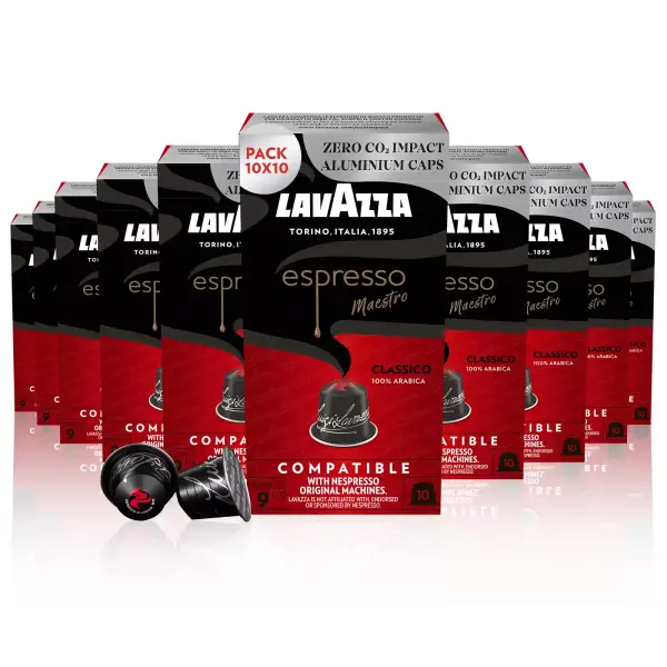 Pack de 100 Cápsulas Lavazza Espresso Maestro Classico Pack de 100 Cápsulas Lavazza Espresso Maestro Classico