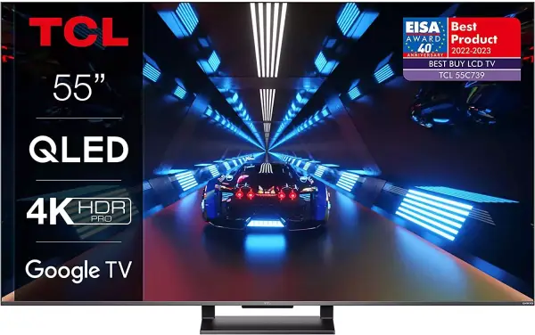 Televisión 55" QTCL QLED con 4K HDR Pro, Google TV y 144Hz Televisión 55" QTCL QLED con 4K HDR Pro, Google TV y 144Hz