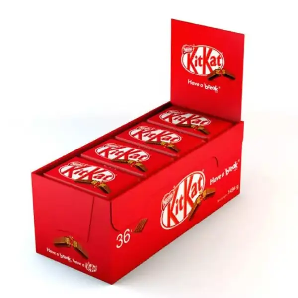 Caja de 36 barritas Kit Kat chocolate con leche Caja de 36 barritas Kit Kat chocolate con leche