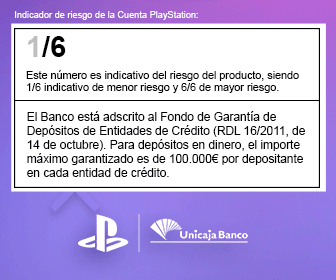 75€ GRATIS de Crédito PSN con la Tarjeta PlayStation de Unicaja Banco 75€ GRATIS de Crédito PSN con la Tarjeta PlayStation de Unicaja Banco