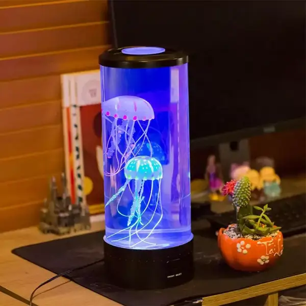 Lámpara LED USB de medusas de 5 colores Lámpara LED USB de medusas de 5 colores