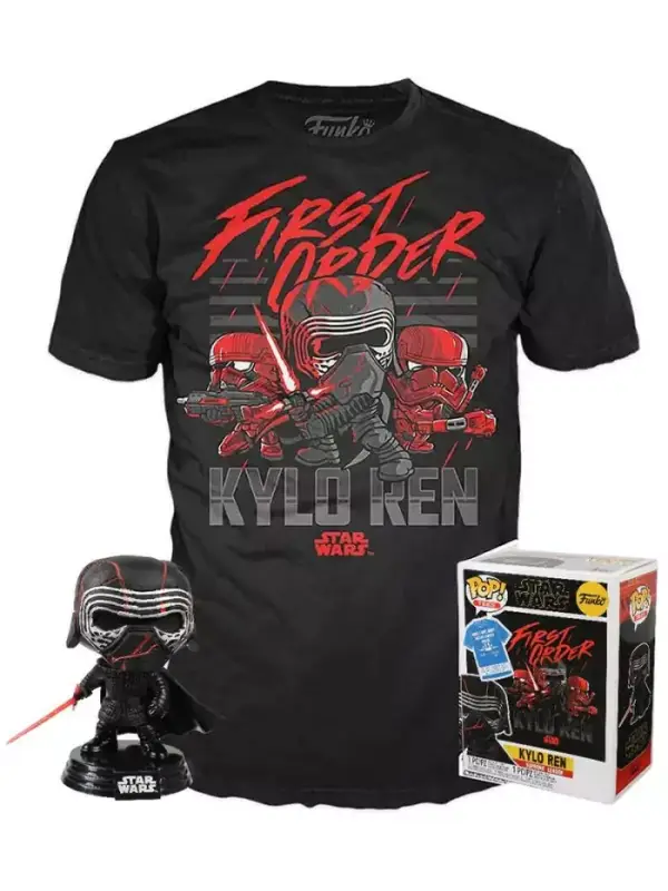 Funko Pop Kylo Ren Star Wars + Camiseta Exclusiva Funko Funko Pop Kylo Ren Star Wars + Camiseta Exclusiva Funko