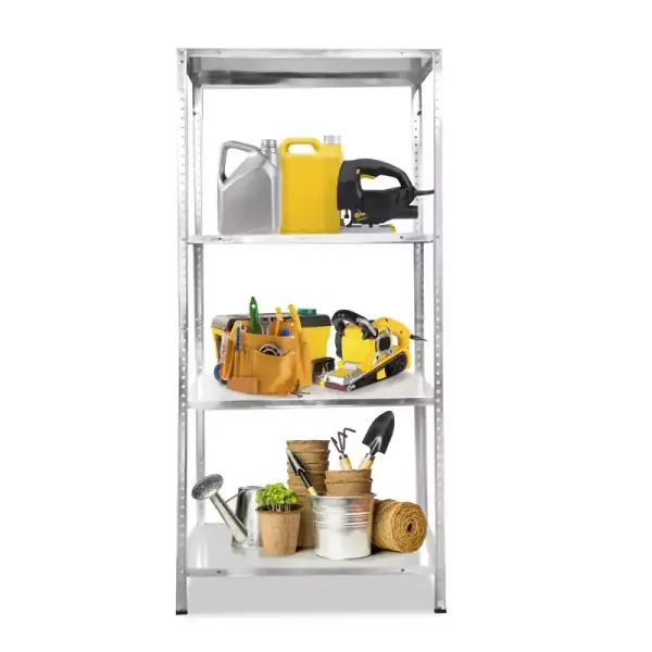 Estanteria Metálica Galvanizada Nyana Home 120kg 4 Baldas 150x75x30cm Estanteria Metálica Galvanizada Nyana Home 120kg 4 Baldas 150x75x30cm