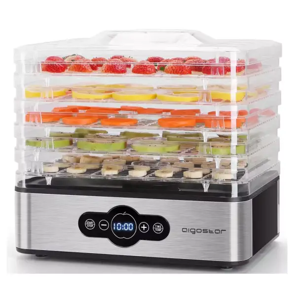 Deshidratador de Alimentos AIGOSTAR con 5 Bandejas Deshidratador de Alimentos AIGOSTAR con 5 Bandejas