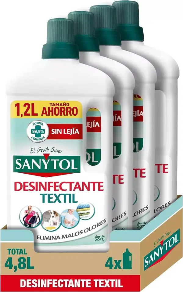 Pack de 4 Desinfectante Textil Sanytol Pack de 4 Desinfectante Textil Sanytol