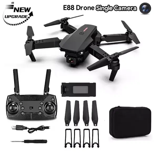 Mini Dron E88 profesional con cámara HD Mini Dron E88 profesional con cámara HD