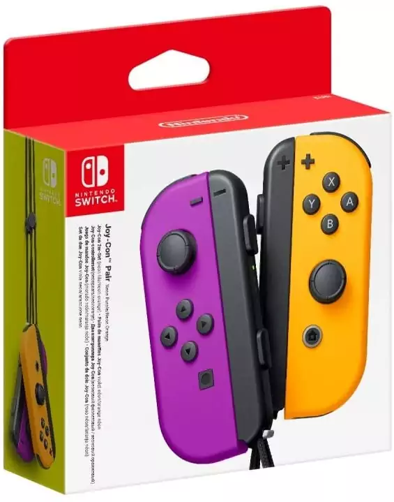 Nintendo Joy-Con (set Izda/Dcha) Morado Neón/Naranja Neón Nintendo Joy-Con (set Izda/Dcha) Morado Neón/Naranja Neón