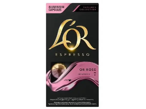 Cápsulas monodosis - L'OR ESPRESSO OR ROSE, pack 10 Cápsulas monodosis - L'OR ESPRESSO OR ROSE, pack 10