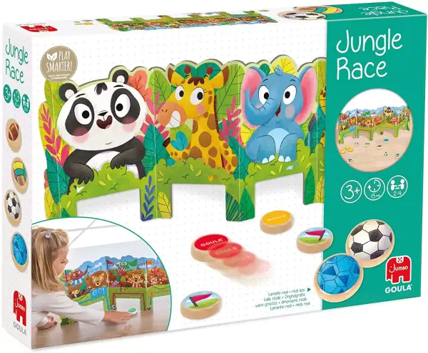 Goula - Jungle Race, Juego preescolar dinámico para niños a partir de 3 años Goula - Jungle Race, Juego preescolar dinámico para niños a partir de 3 años