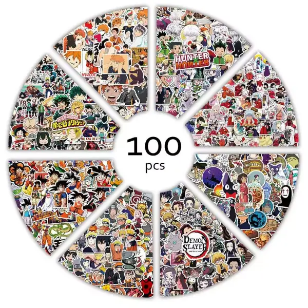 100 Pegatinas de Anime 100 Pegatinas de Anime