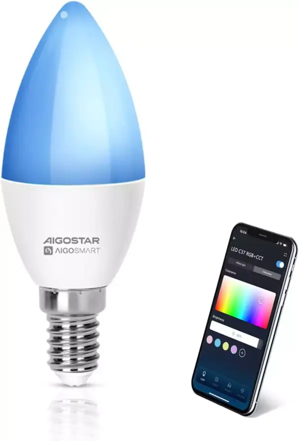 Bombilla inteligente Aigostar E14 6.5W WiFi Bombilla inteligente Aigostar E14 6.5W WiFi