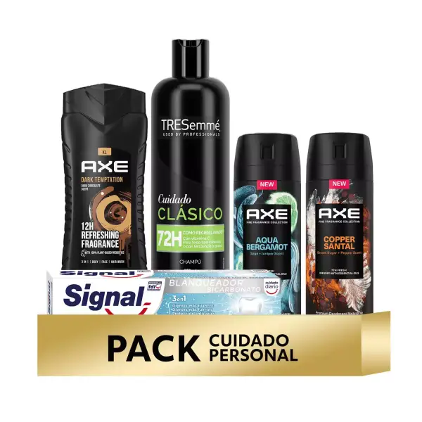 Pack de cuidado personal: Axe & TRESemmé Pack de cuidado personal: Axe & TRESemmé