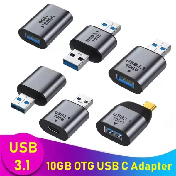 Adaptador de Metal USB C 3,1 OTG 10gbps Adaptador de Metal USB C 3,1 OTG 10gbps