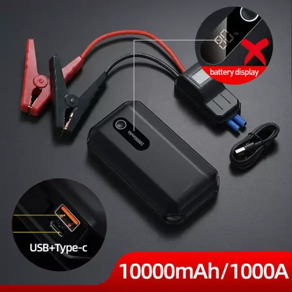Arrancador de batería de coche de 10000mAh Baseus Arrancador de batería de coche de 10000mAh Baseus