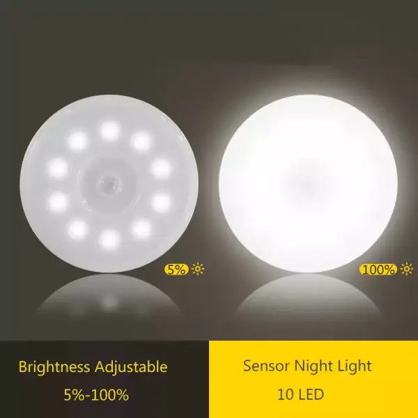 Lámpara nocturna LED con Sensor de movimiento PIR Lámpara nocturna LED con Sensor de movimiento PIR