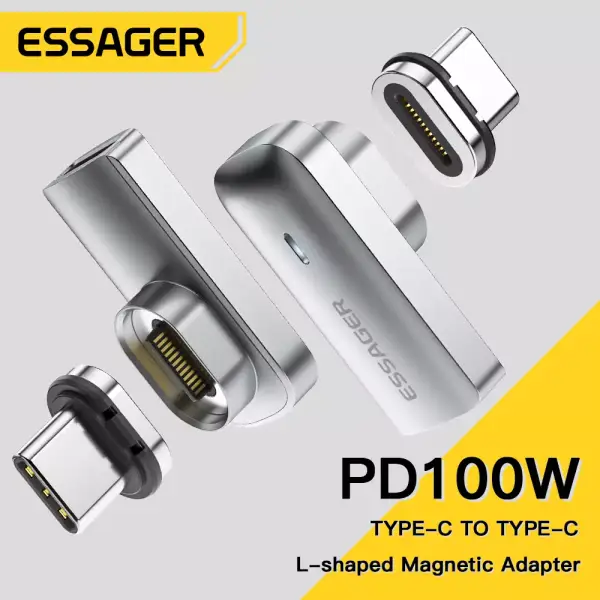 Essager adaptador magnético USB C OTG PD 100W Essager adaptador magnético USB C OTG PD 100W