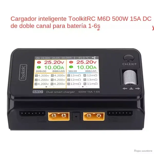Cargador inteligente ToolkitRC M6D para batería Cargador inteligente ToolkitRC M6D para batería