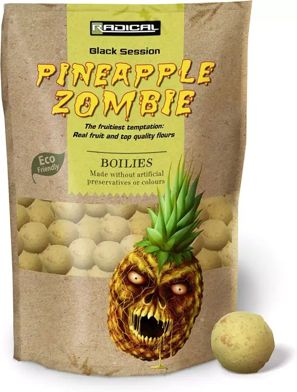 Radical Zombi Pineapple Boilies Señuelo Pesca Carpa Accesorios, Premium, Diverso, 16 mm Radical Zombi Pineapple Boilies Señuelo Pesca Carpa Accesorios, Premium, Diverso, 16 mm