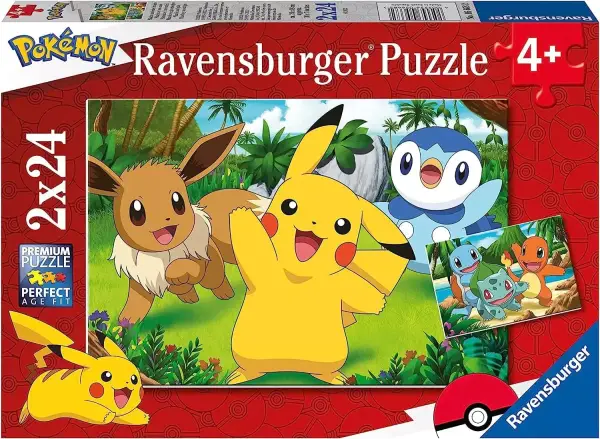 2 puzzles de 24 piezas de Pokemon 2 puzzles de 24 piezas de Pokemon